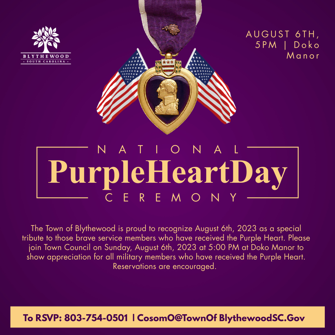 Purple Heart Day Flyer 2023